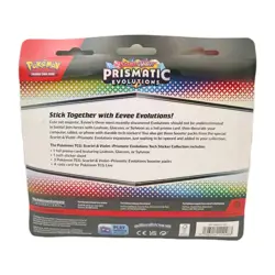 Prismatic Evolutions Tech Sticker Collection Pokemon Leafeon 3 Packs Included - Image 2