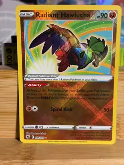 RADIANT HAWLUCHA 081/189 Astral Radiance Radiant Rare Holo Pokemon TCG Near Mint - Image 1