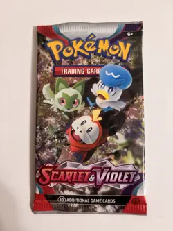 22.7g! HEAVY Pokemon TCG: SCARLET and VIOLET Booster Pack New From ETB Baby Art - Image 2
