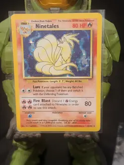 Pokemon TCG Ninetales Base Set 12/102 Holo 1999-2000 Wizards - MP - Image 1