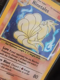Pokemon TCG Ninetales Base Set 12/102 Holo 1999-2000 Wizards - MP - Image 3