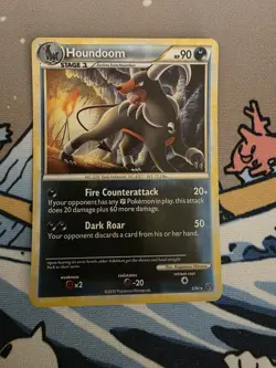 2010 Pokemon TCG Houndoom 5/90 Undaunted Reverse Holo Rare Card - Image 1