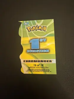 Pokemon Topps Die Cut Embossed Charmander Great Condition Rare 16 of 18 - Image 5