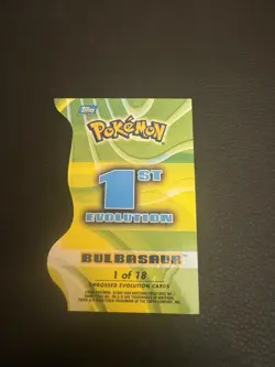 Bulbasaur Topps Pokemon Advanced Challenge Embossed Evolution Die-Cuts - Image 4