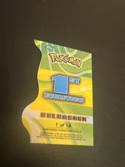 Bulbasaur Topps Pokemon Advanced Challenge Embossed Evolution Die-Cuts - Image 5