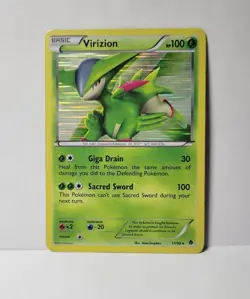 Virizion - 17/98 - Holo Rare English Pokemon Emerging Powers LP - Image 1
