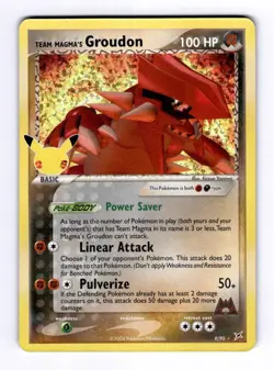 Team Magma's Groudon Celebrations: C #9 Classic Collection Holo NM Pokemon - Image 1