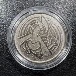 2001 Pokemon Silver LUGIA Metal Coin Vintage NINTENDO Collectible Coin - Image 1