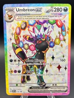 Pokemon TCG Prismatic Evolutions - Umbreon EX 176 Black Star Promo NM - Image 1