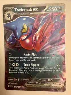 Pokemon TCG - Toxicroak ex - 131/198 - SV01: Scarlet & Violet Base Set - NM - Image 1