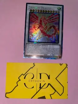 Yu-Gi-Oh Quarter Century Stampede Crimson Dragon RA04-EN061 PCR - Image 1