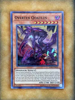 Yugioh Overtex Qoatlus EXFO-EN036 Super Rare NM - Image 1