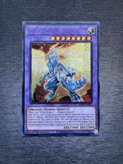 YuGiOh! Blue-Eyes Tyrant Dragon MP23 - Error Misprint No Name No Imprint NM - Image 1