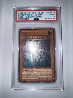 PSA 9 MINT Destiny Hero Dogma POTD-EN014 Ultimate Rare Yugioh - Image 1