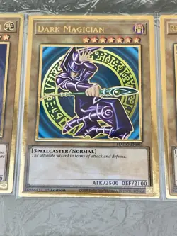 Blue-Eyes White Dragon + Dark Magician + Red-Eyes | MAGO Premium Gold | YuGiOh! - Image 3
