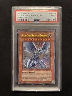 YU-GI-OH! yugioh Blue-Eyes Shining Dragon RP02-EN096 Secret Rare PSA9 - Image 1