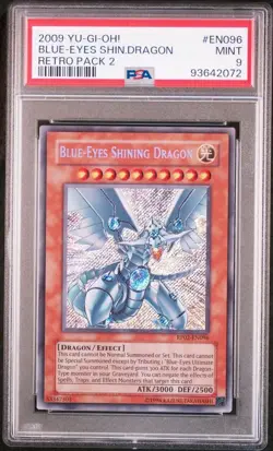 YU-GI-OH! yugioh Blue-Eyes Shining Dragon RP02-EN096 Secret Rare PSA9 - Image 3