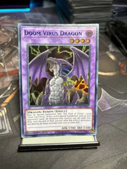 Yu-Gi-Oh! Doom Virus Dragon 1st Ed. DLCS-EN055 Ultra Rare Blue NM x1 - Image 1