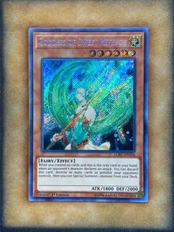 Yugioh Goddess of Sweet Revenge LCKC-EN106 Secret Rare 1st Ed NM - Image 1