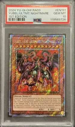 2024 PSA 10 YUGIOH RA03 QCR SECRET RARE YUBEL THE ULTIMATE NIGHTMARE 💎 - Image 1