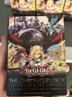 Lot of (5) Yugioh The Chronicles Deck The Fallen & The Virtuous All-Foil Edition - Image 2