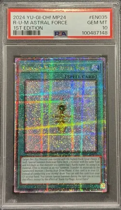 2024 PSA 10 YUGIOH MP24 25TH QC SECRET RARE RUM ASTRAL FORCE 💎 - Image 1
