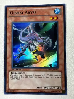 Gishki Abyss HA05-EN031 1st Edition LP Super Rare Yugioh Hidden Arsenal 5: - Image 1
