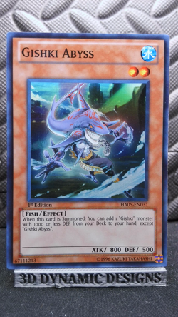 | Yugioh Gishki Abyss HA05-EN031 1st Edition Super Rare NM/M 🔥 | - Image 1