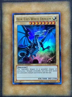 Yugioh Blue-Eyes White Dragon JUMP-EN068 Ultra Rare Limited Edition NM - Image 1