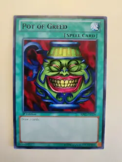 Yugioh! Pot of Greed BP02-EN129 1st Ed LP - Image 1