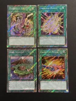 2025 YUGIOH RA04 PLATINUM SECRET RARE UNITED WE STAND NM BONUS SET - Image 1