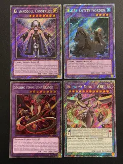 2025 YUGIOH RA04 PLATINUM SECRET RARE EL SHADDOLL CONSTRUCT NM BONUS SET - Image 1