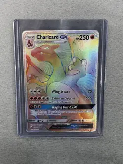 Charizard GX 150/147 Pokemon Burning Shadows Sun & Moon Secret Rare Card MP-HP - Image 1