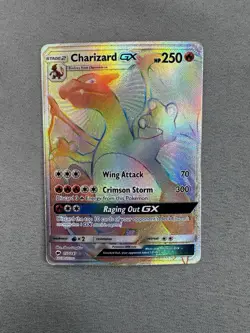 Charizard GX 150/147 Pokemon Burning Shadows Sun & Moon Secret Rare Card MP-HP - Image 2