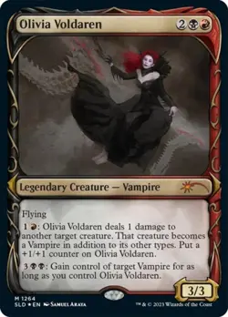 MTG English Olivia Voldaren (Halo Foil) NM Foil Secret Lair - Image 1