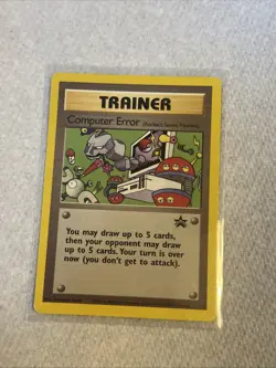 Pokemon Card WOTC Computer Error 16 Black Star Promo Trainer - Image 1