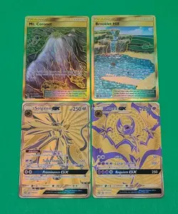 MINT Alternate Full Art Pokemon Hyper Rare Gold Cards Lot 4 Authentic TCG Nice!! - Image 1