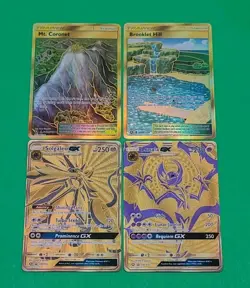 MINT Alternate Full Art Pokemon Hyper Rare Gold Cards Lot 4 Authentic TCG Nice!! - Image 2