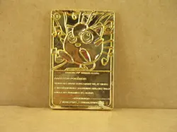 Vtg 99' Nintendo Jigglypuff 24k Gold Plated Metal Card #39 Pokemon Burger King - Image 5