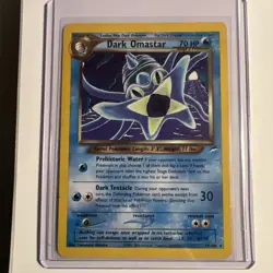 Dark Omastar 19/105 Neo Destiny Rare Pokemon Card MP - Image 1