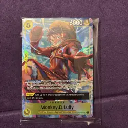 One Piece - Monkey D. Luffy - Alt Art Promo Card - SR - OP07-109 - NM Sealed - Image 1