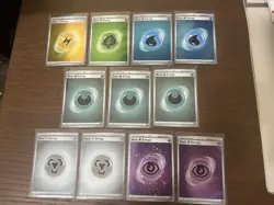 Pokemon Holo Energy 11 Cards Lot SWIRLS - New Water Leaf Dark Metal Psychic Ligh - Image 1