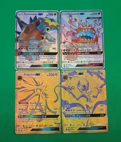 MINT Alternate Full Art Pokemon Cards Lot GX'S Solgaleo Lunala Turtonator Guzzlo - Image 1
