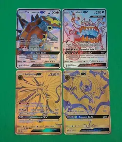 MINT Alternate Full Art Pokemon Cards Lot GX'S Solgaleo Lunala Turtonator Guzzlo - Image 2