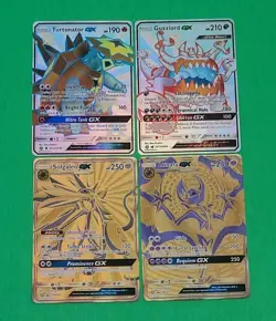 MINT Alternate Full Art Pokemon Cards Lot GX'S Solgaleo Lunala Turtonator Guzzlo - Image 3