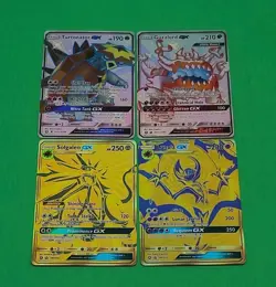 MINT Alternate Full Art Pokemon Cards Lot GX'S Solgaleo Lunala Turtonator Guzzlo - Image 4