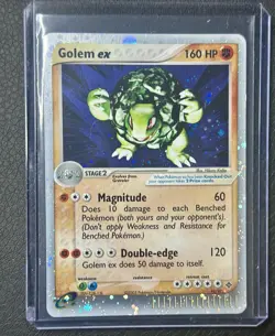 Pokemon TCG EX Dragon Golem EX 91/97 Ultra Rare Holo Card LP - Image 1