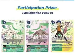 Sealed Digimon Lopmon Terriermon Henry Wong EX4-034 EX-032 EX-063 3 Cards Spring - Image 2