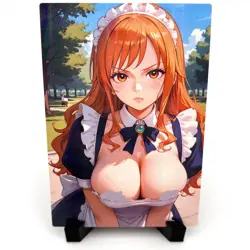One Piece Nami Sexy Maid Anime Waifu Girl Doujin Lewd Goddess Story ACG Art Card - Image 1