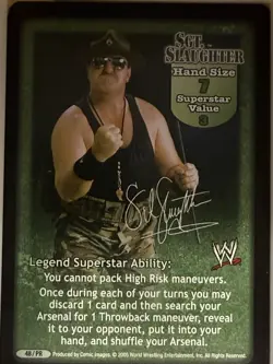 Jake The Snake Roberts Superstar Cards - Includes Finisher - WWF WWE Raw Deal - Image 2